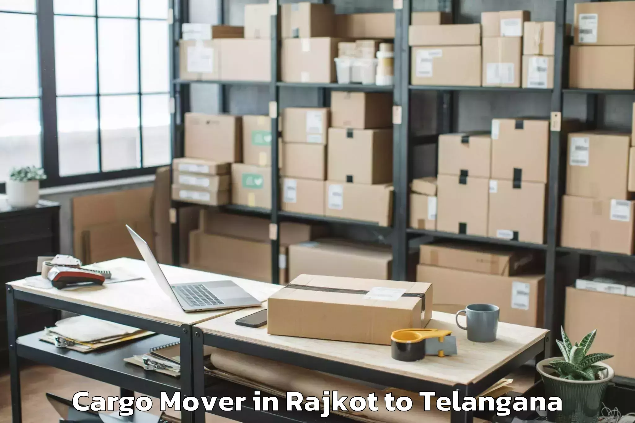 Reliable Rajkot to Jangaon Cargo Mover